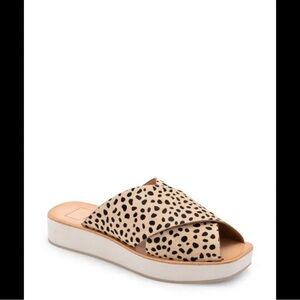 Dolce Vita capri slide sz 6 calf hair leopard